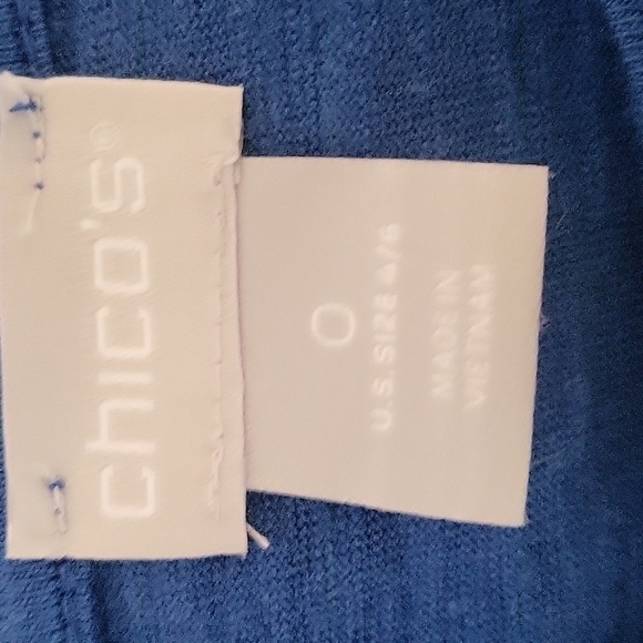 Chico's Royal Blue Sleeveless Maxi Dress with Front Slit - Chico's 0 Size XS - Picture 8 of 9